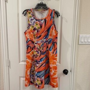 Philosophy Multicolor Floral Midi Dress